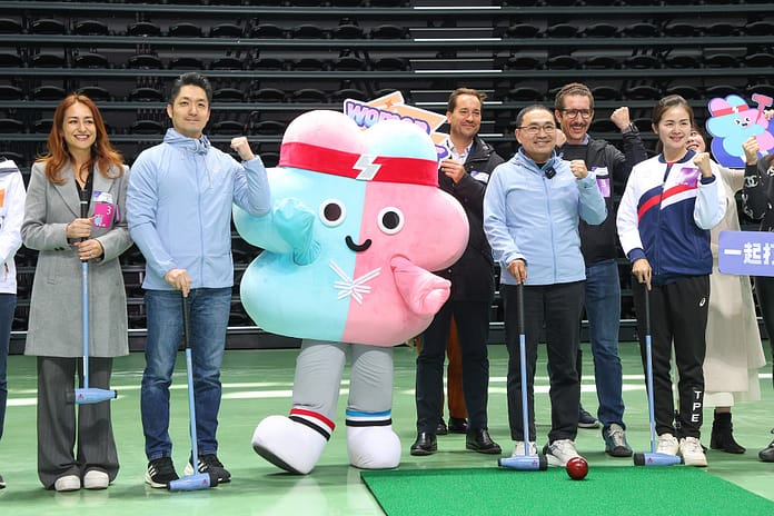 挑戰世壯運+一起打木球跨國友誼交流賽合影